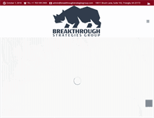 Tablet Screenshot of breakthroughstrategiesgroup.com